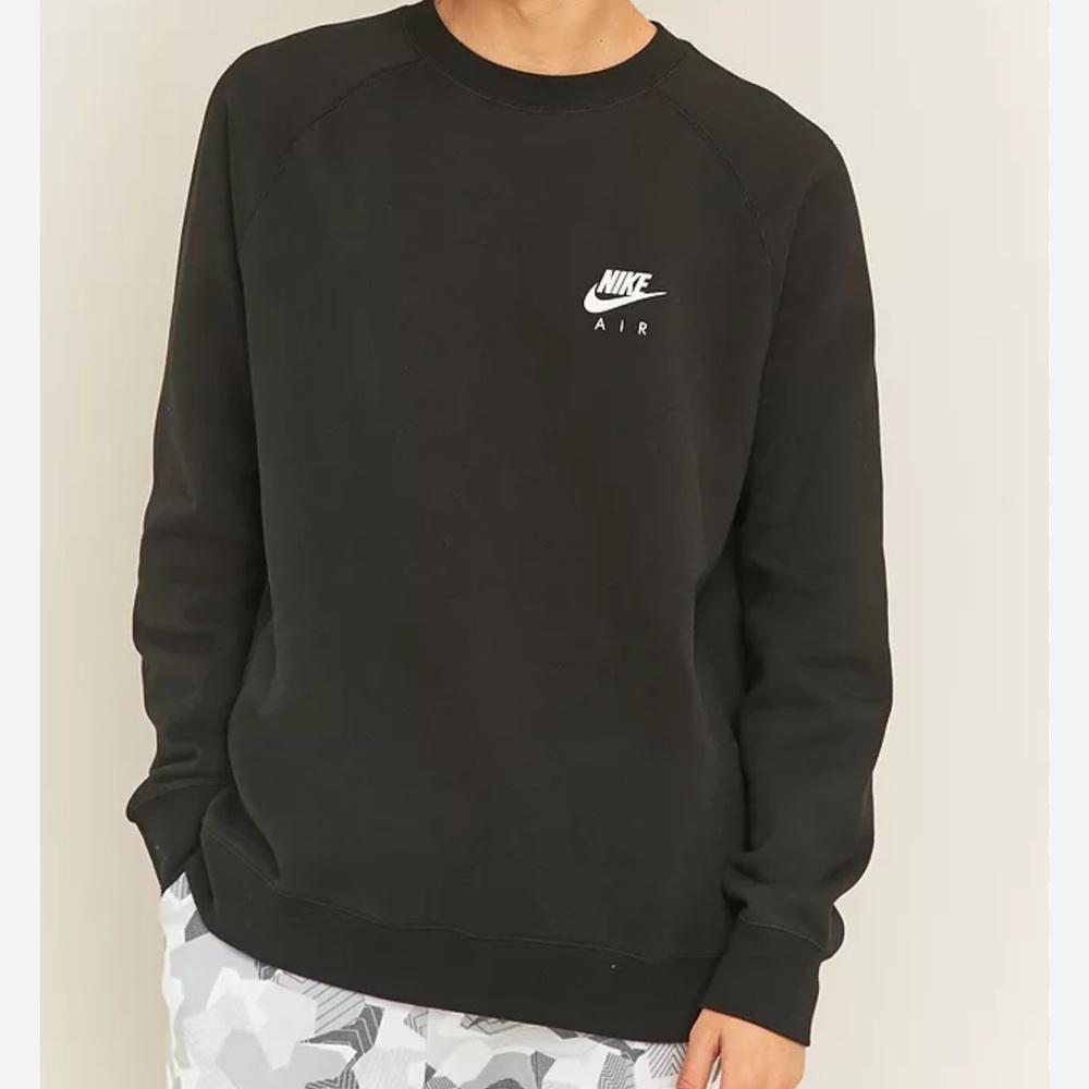 Nike sportswear tech men’s Black Sweatshirt with White Logo xL‎